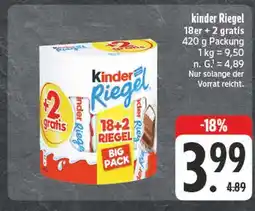 E-Center Kinder riegel Angebot