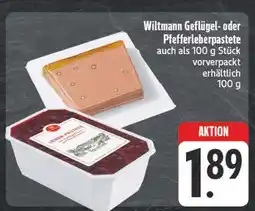 E-Center Wiltmann geflügel- oder pfefferleberpastete Angebot