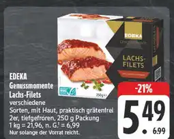 E-Center Edeka genussmomente lachs-filets Angebot