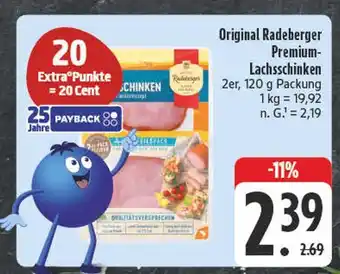 Edeka Radeberger original radeberger premium-lachsschinken Angebot