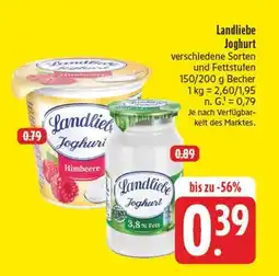 E-Center Landliebe joghurt himbeere Angebot