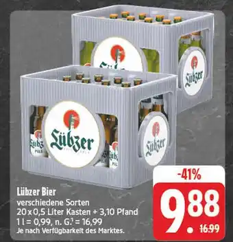 Edeka Lübzer lübzer bier Angebot