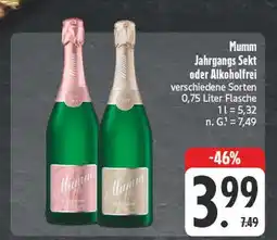 E-Center Mumm jahrgangs sekt Angebot