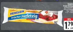 Edeka Henglein frischer hefeteig Angebot
