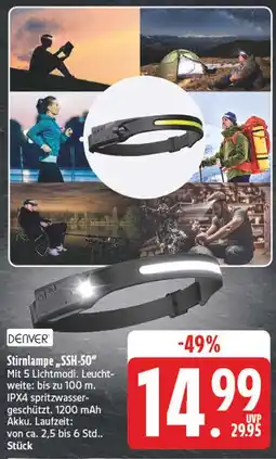 Edeka Denver stirnlampe „ssh-50“ Angebot