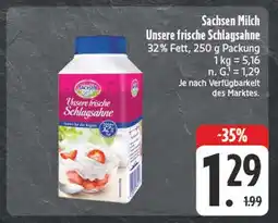 Edeka Sachsen milch unsere frische schlagsahne Angebot