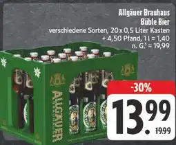 Edeka Allgäuer brauhaus büble bier Angebot