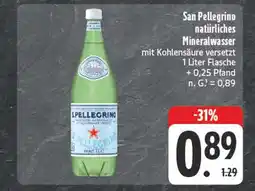 Edeka San pellegrino natürliches mineralwasser Angebot
