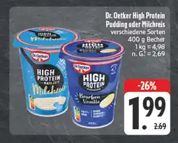 Edeka Dr. oetker high protein pudding Angebot