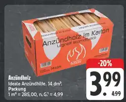 Edeka Anzündholz Angebot