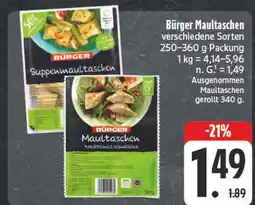 Edeka Burger suppenmaultaschen Angebot