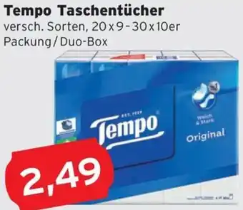 CAP Markt Tempo Taschentücher Angebot