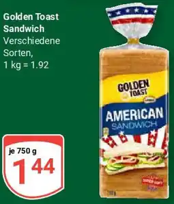 Globus Golden Toast Sandwich Angebot