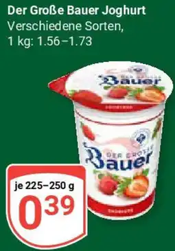 Globus Der Große Bauer Joghurt Angebot