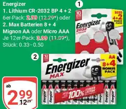 Globus Energizer Lithium CR-2032 BP 4+2 Angebot