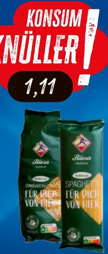 KONSUM Teigwaren Riesa Hartweizennudeln Angebot