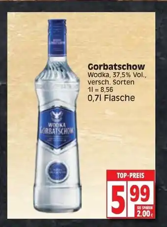 Edeka Gorbatschow Wodka 0,7L Angebot