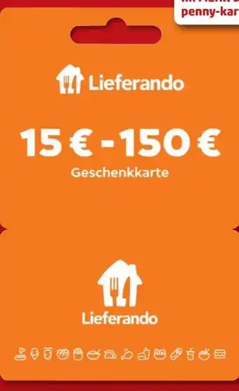 PENNY Lieferando Geschenkkarte Angebot