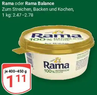 Globus Rama oder Rama Balance Angebot