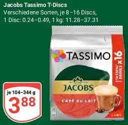 Globus Jacobs Tassimo T-Discs Angebot