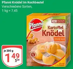 Globus Pfanni Knödel im Kochbeutel Angebot