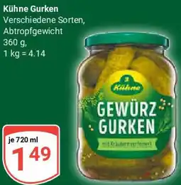 Globus Kühne Gurken Angebot