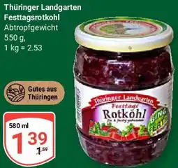 Globus Thüringer Landgarten Festtagsrotkohl Angebot