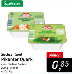 KONSUM Sachsenland Pikanter Quark Angebot