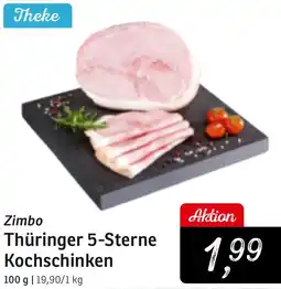 KONSUM Zimbo Thüringer 5-Sterne Kochschinken Angebot
