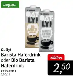 KONSUM Oatly! Barista Haferdrink oder Bio Barista Haferdrink Angebot