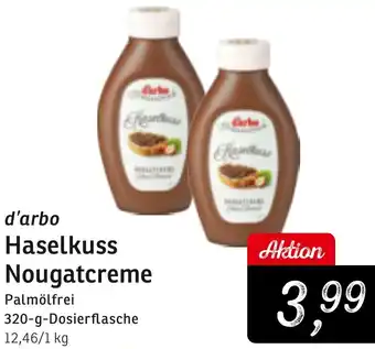 KONSUM d'arbo Haselkuss Nougatcreme Angebot