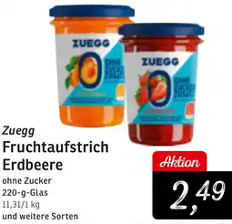 KONSUM Zuegg Fruchtaufstrich Erdbeere Angebot