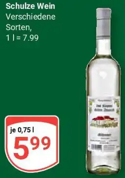 Globus Schulze Wein Angebot