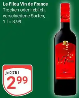 Globus Le Filou Vin de France Angebot