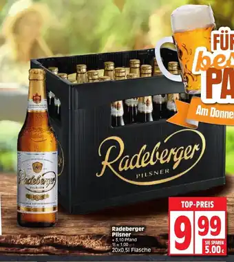 Edeka Radeberger Pilsner 20x0,5L Angebot