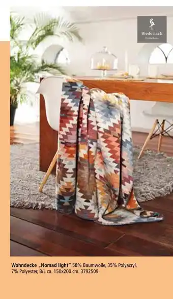 Segmüller Biederlack wohndecke „nomad light“ Angebot