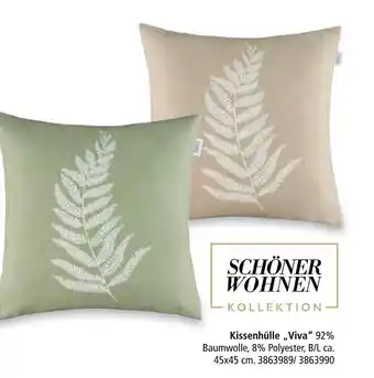 Segmüller Schöner wohnen kollektion kissenhülle viva Angebot