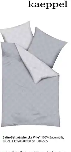 Segmüller Kaeppel satin-bettwäsche la ville Angebot