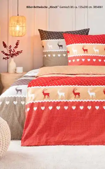 Segmüller Biber-bettwäsche hirsch Angebot