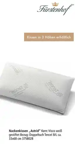 Segmüller Fürstenhof nackenkissen astrid Angebot