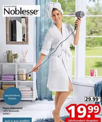 Segmüller Noblesse piquee-bademantel Angebot