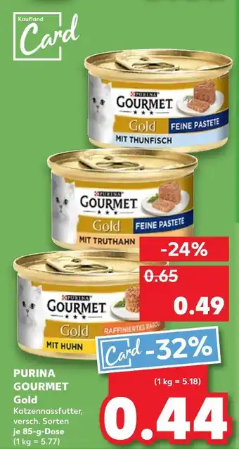 Kaufland Purina gourmet gold katzennassfutter Angebot