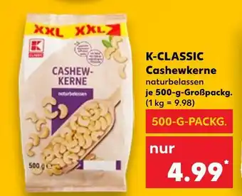 Kaufland K-classic cashewkerne naturbelassen Angebot