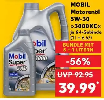 Kaufland Mobil motorenöl 5w-30 3000xe Angebot