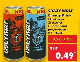 Kaufland Crazy wolf energy drink classic Angebot