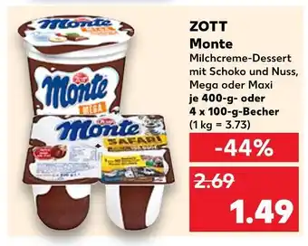 Kaufland Zott monte mega Angebot