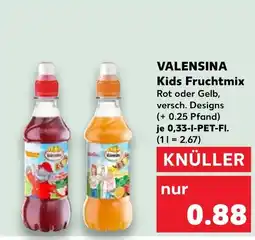 Kaufland Valensina kids fruchtmix rot Angebot