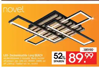 Zurbrüggen Novel led- deckenleuchte long beach Angebot