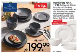 Zurbrüggen Villeroy & boch manufacture rock, 16-tlg Angebot