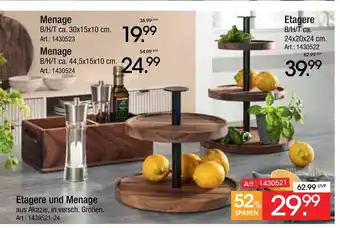 Zurbrüggen Menage Angebot